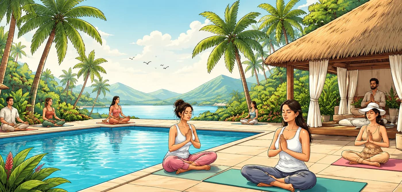 The reality: Zen & wellness retreats