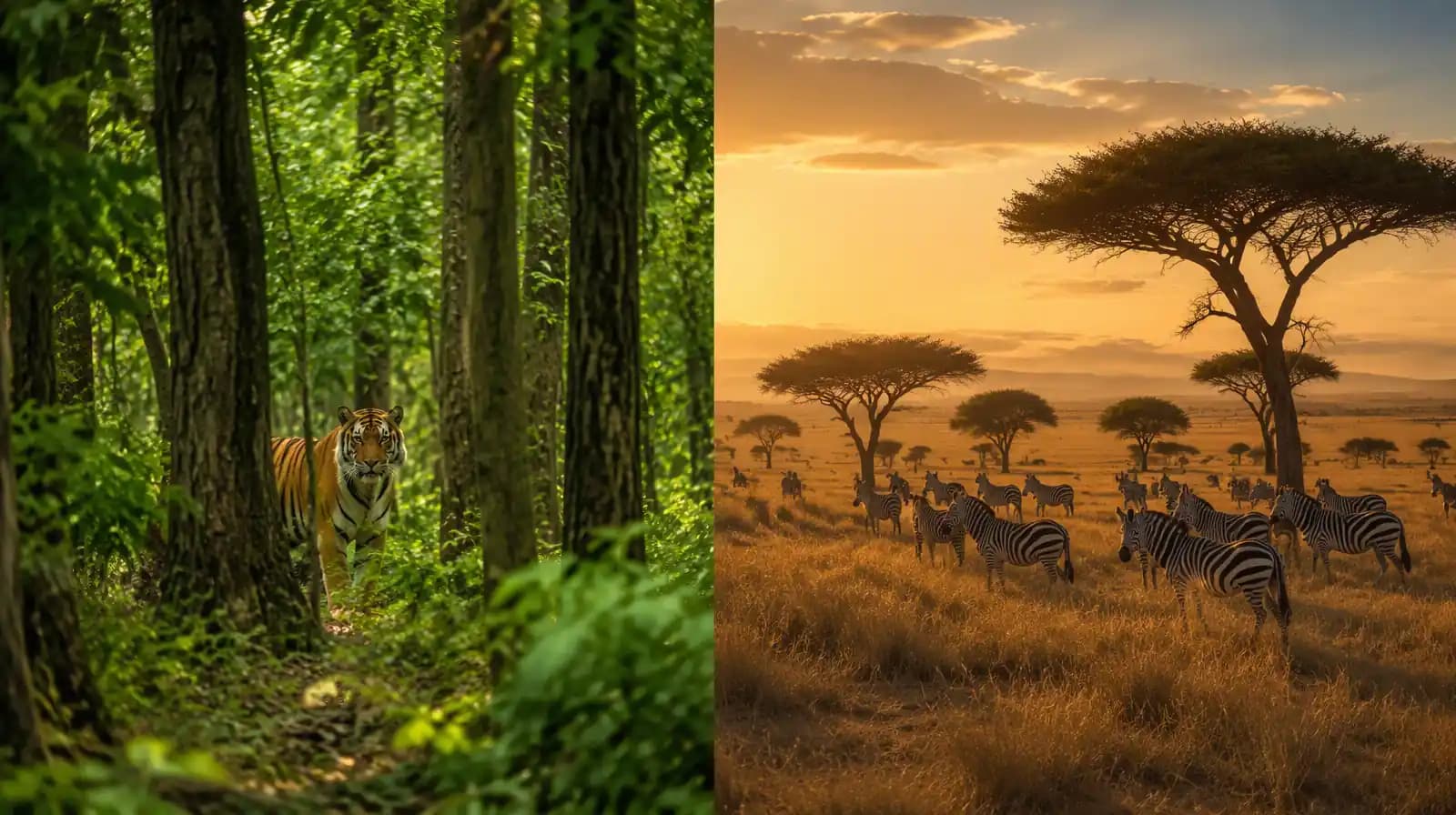 Comparing India's forest safari terrain with Africa's open savanna