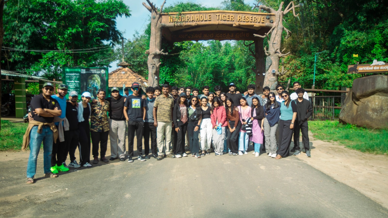 Students on a Tentasy educational nature tour