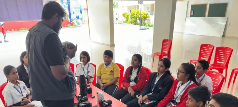 Tentasy nature awareness session with students